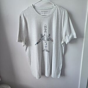 Gray Banana Republic Graphic Men's T-Shirt